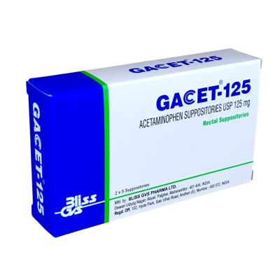 GACET 125MG SUPPOSITORIES 10`S
